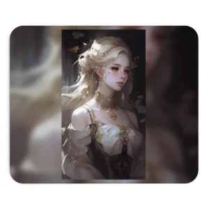 Golden Gown Portrait Mouse Pad