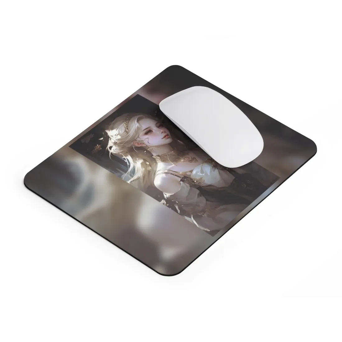 Blonde Portrait in Natural Light - Mouse Pad