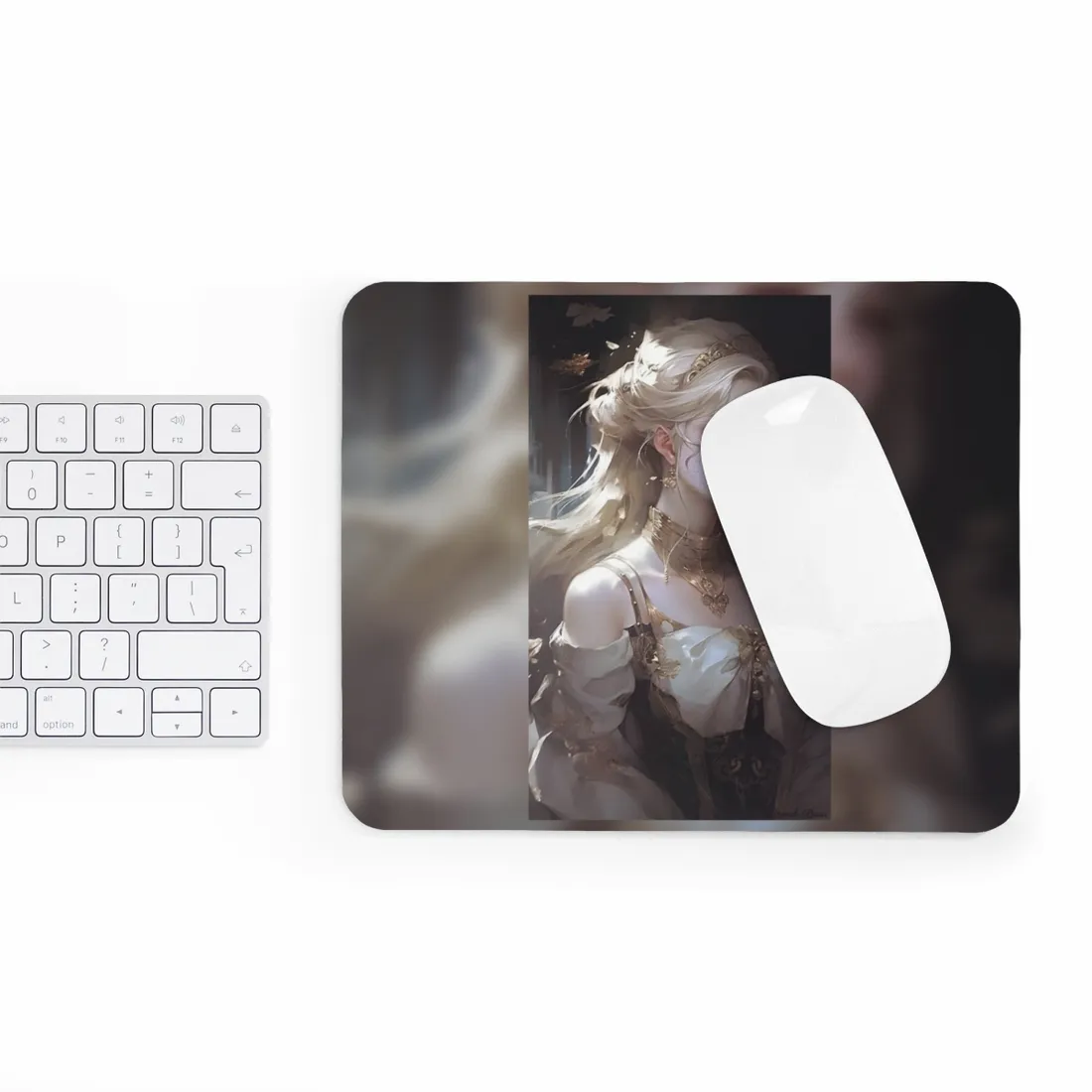 Blonde Portrait in Natural Light - Mouse Pad