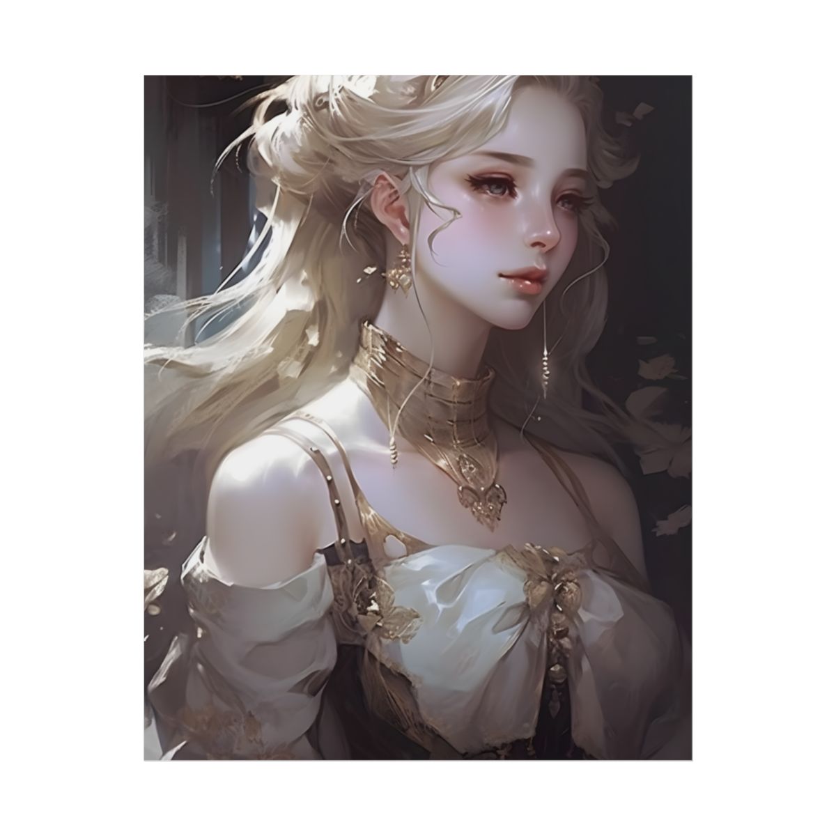 Blonde Portrait in Natural Light - Poster