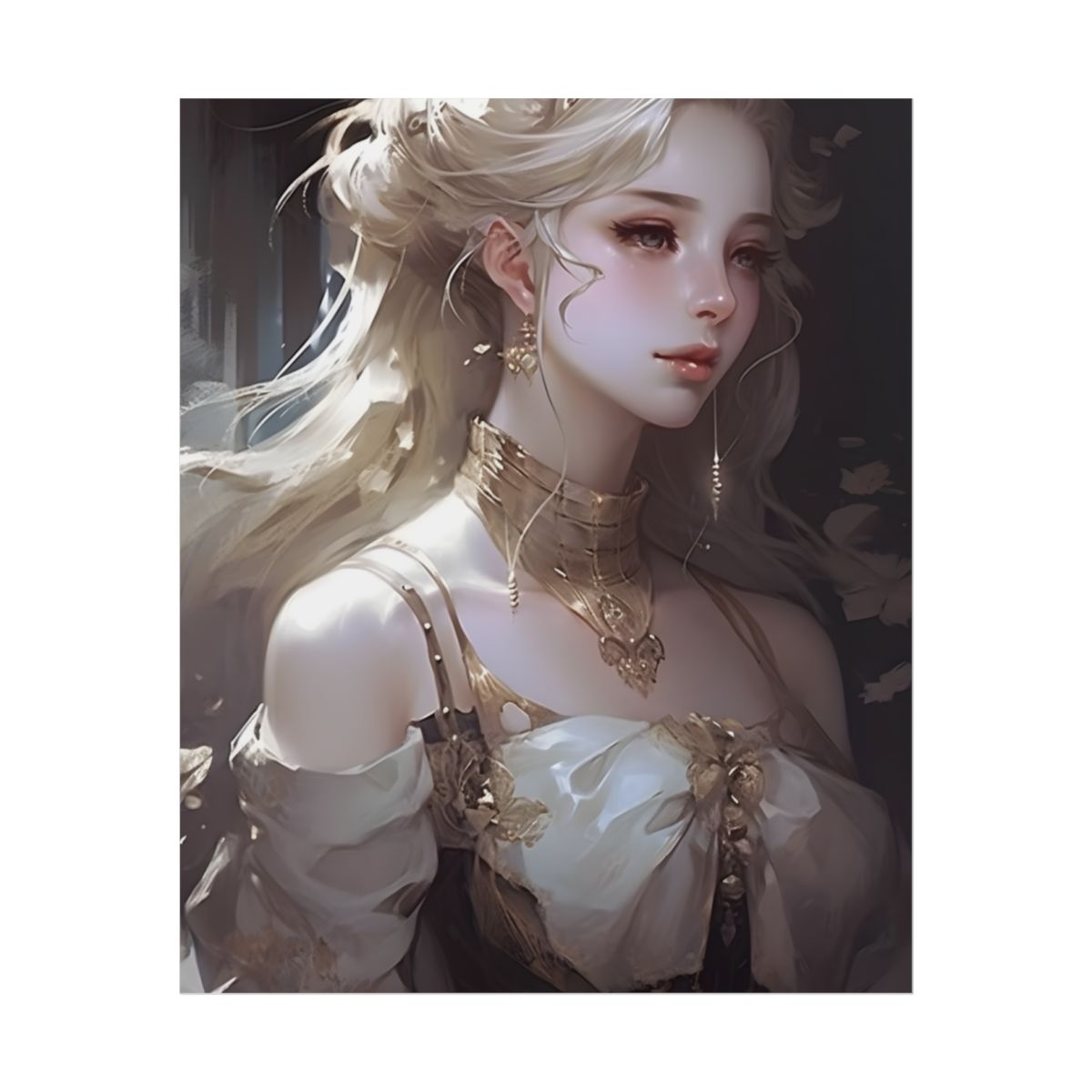 Blonde Portrait in Natural Light - Poster