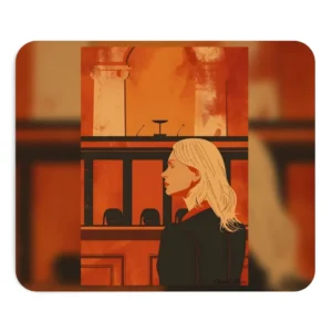 Woman in Courtroom Mouse Pad
