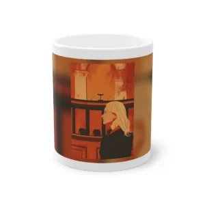 Woman in Courtroom Mug