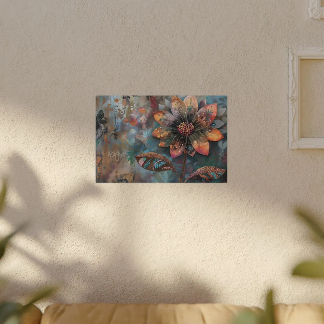 Blooming Flower: Growth Mindset in Whimsical Bloom - Canvas