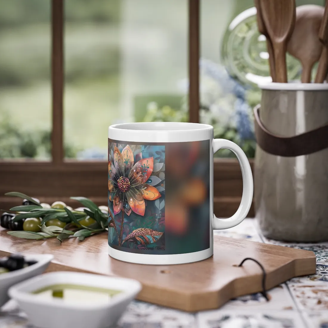 Blooming Flower: Growth Mindset in Whimsical Bloom - Mug