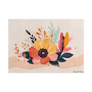 Colorful Floral Bouquet Poster