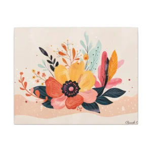 Colorful Floral Bouquet Canvas Print
