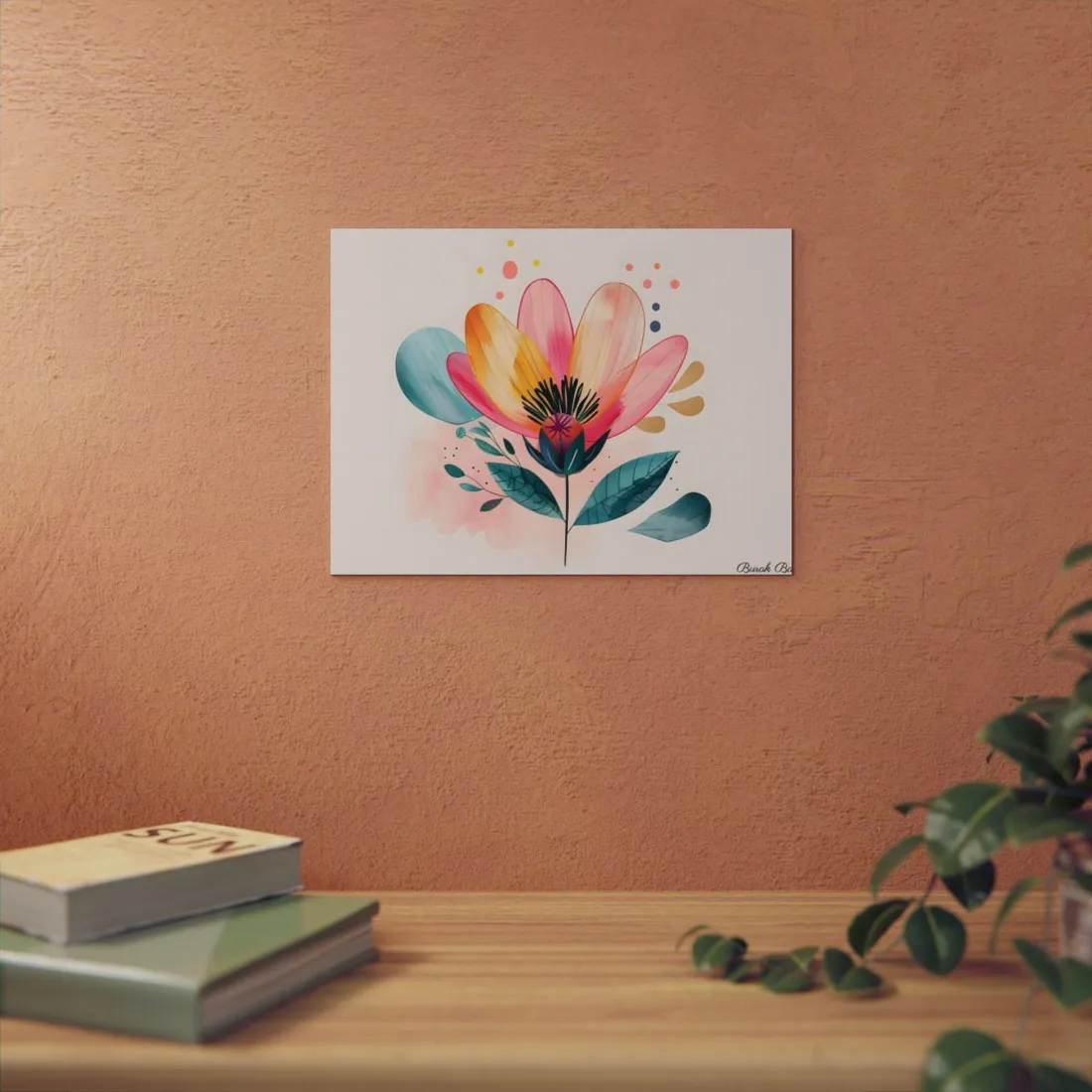 Blooming Whimsy: Growth in Full Bloom - Metal Poster