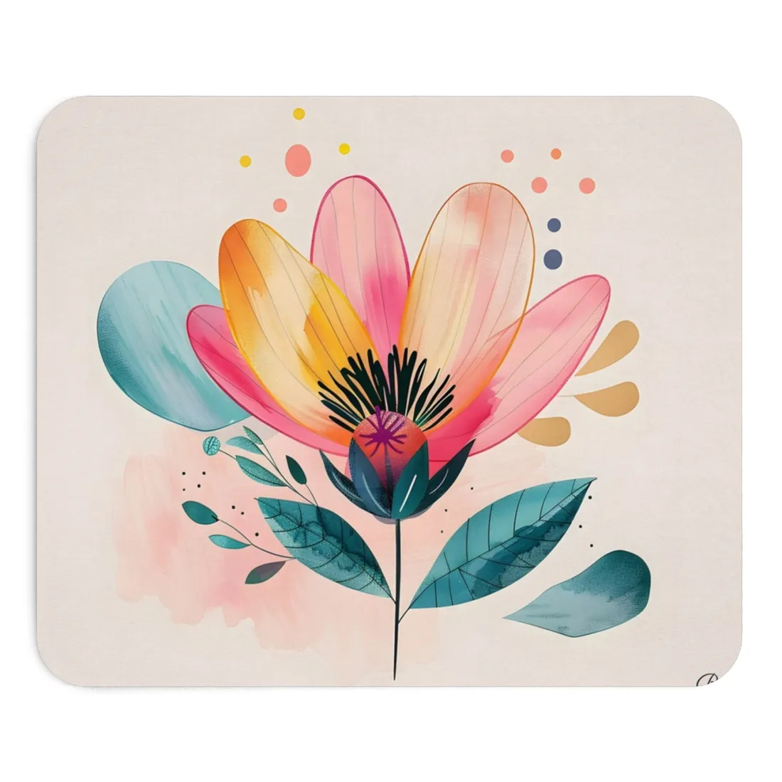 Blooming Whimsy: Growth in Full Bloom - Mouse Pad