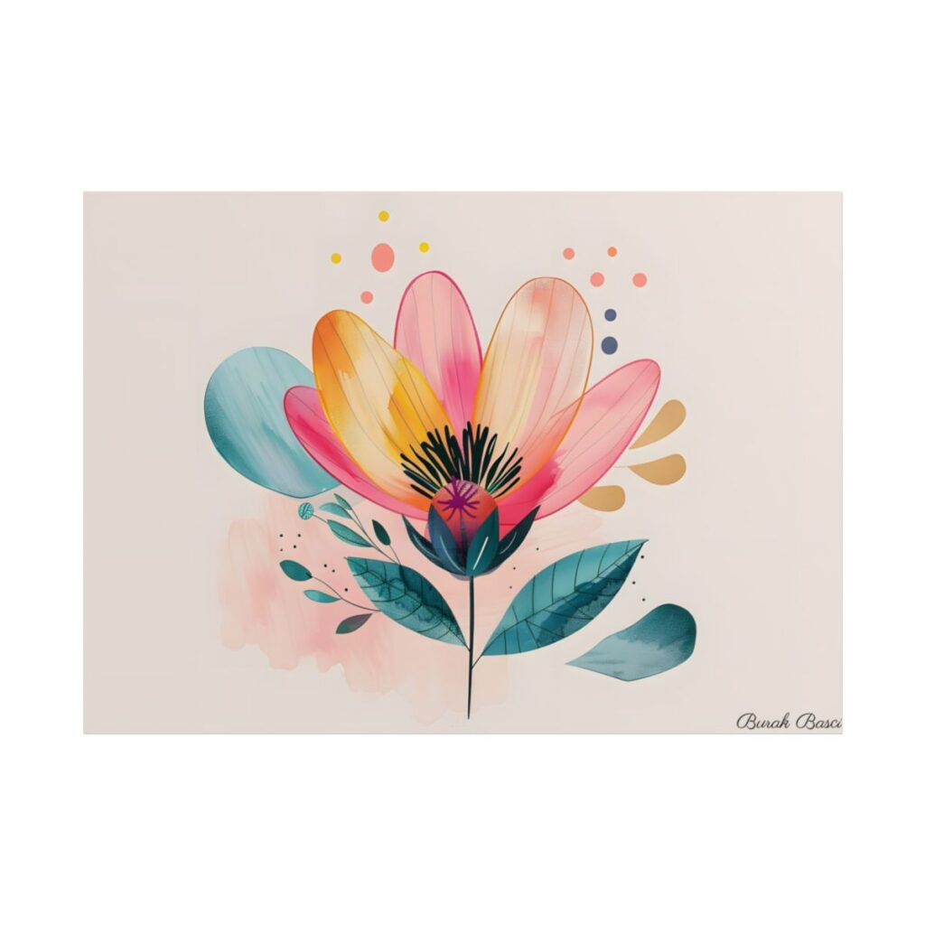 Blooming Whimsy: Growth in Full Bloom - Poster