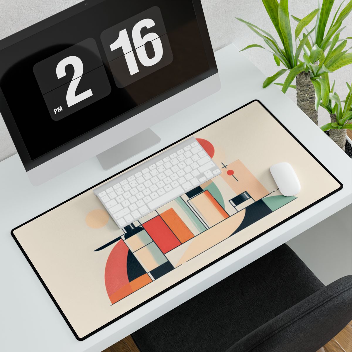 Bold Product Minimalist Illustration: Digital Art - Desk Mat