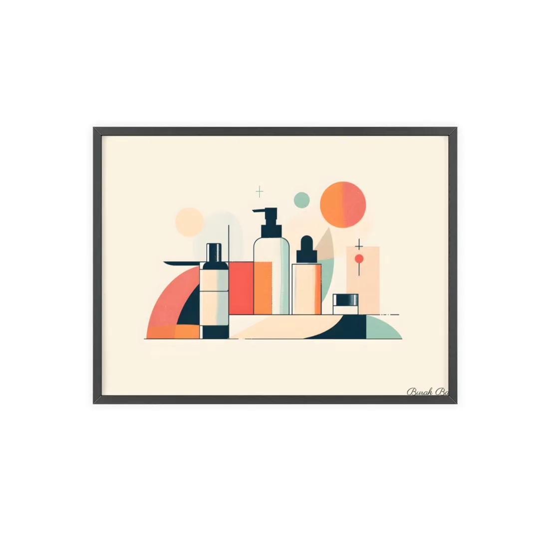 Bold Product Minimalist Illustration: Digital Art - Framed Poster
