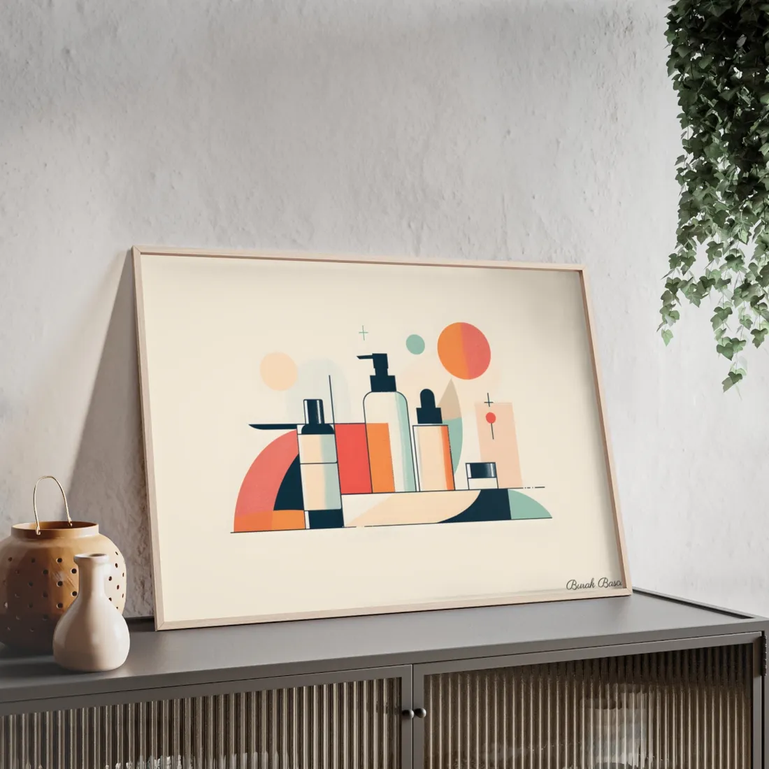 Bold Product Minimalist Illustration: Digital Art - Framed Poster