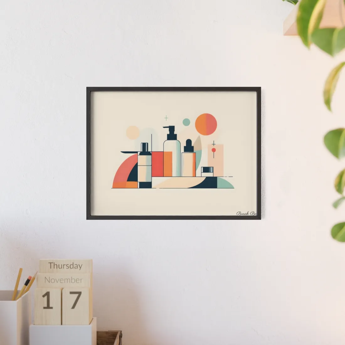 Bold Product Minimalist Illustration: Digital Art - Framed Poster