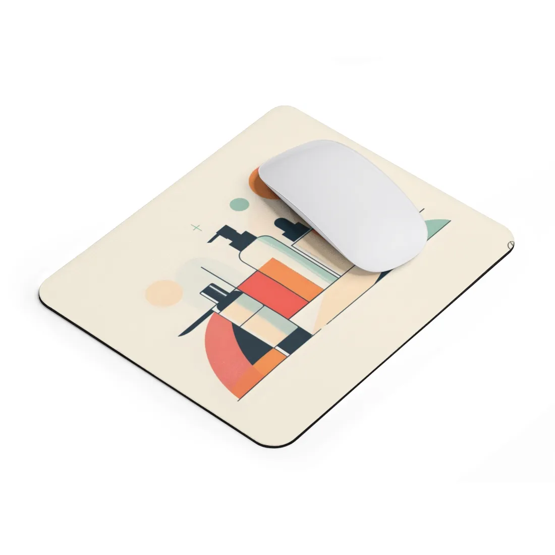 Bold Product Minimalist Illustration: Digital Art - Mouse Pad