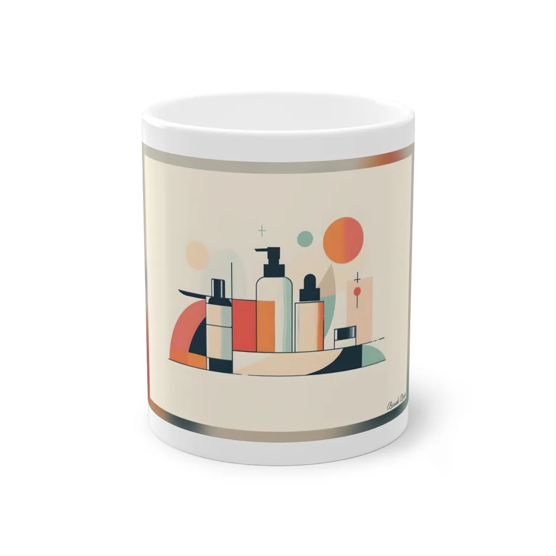 Bold Product Minimalist Illustration: Digital Art - Mug