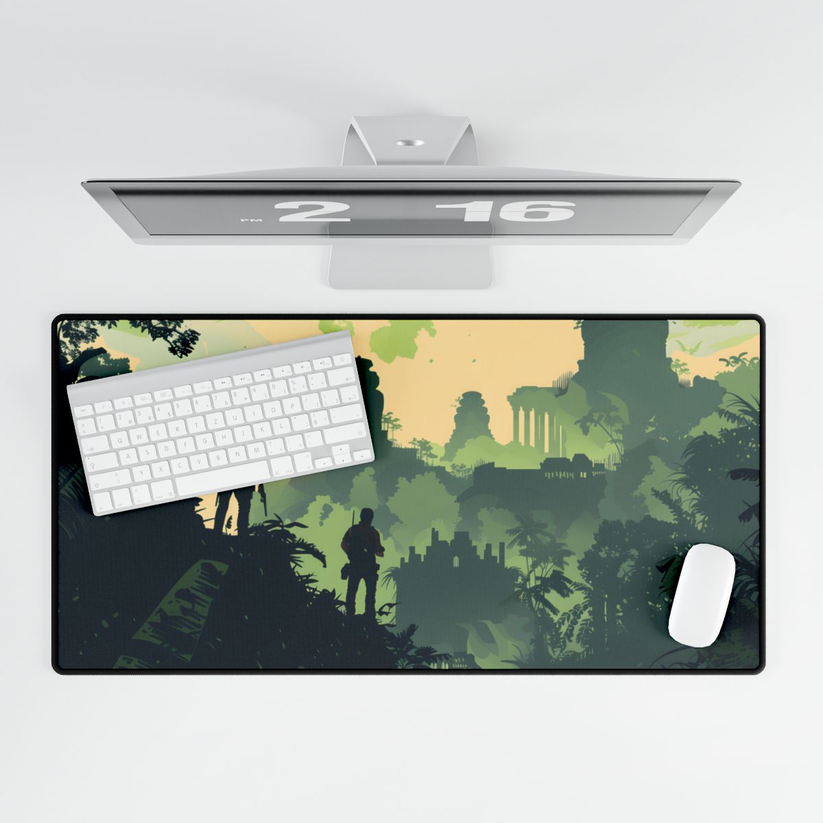 Brave Adventurer: Determined Quest in Pursuit of Discovery - Desk Mat