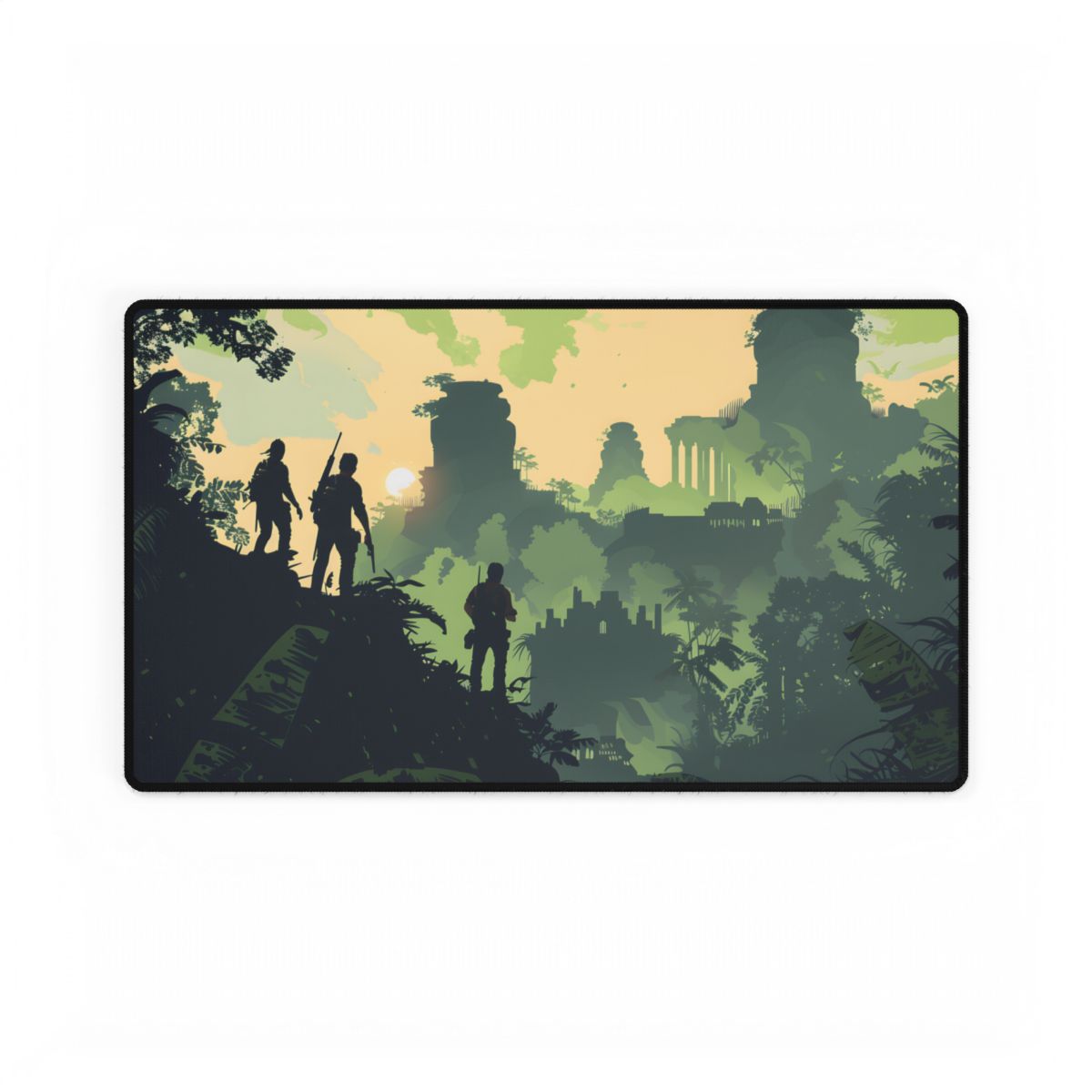 Brave Adventurer: Determined Quest in Pursuit of Discovery - Desk Mat
