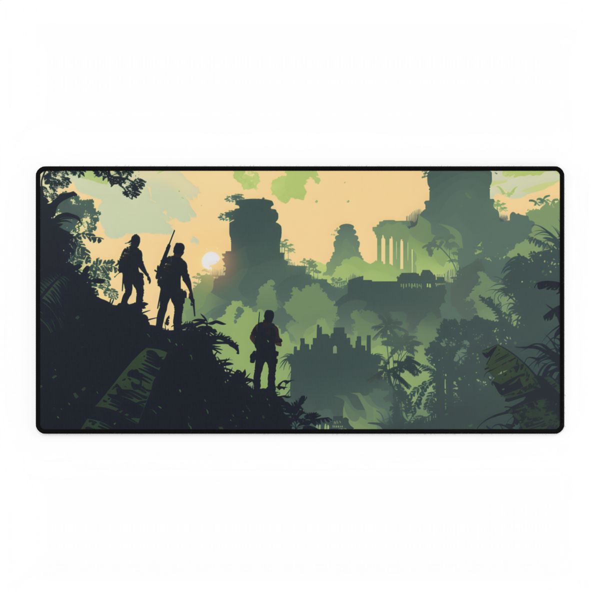 Brave Adventurer: Determined Quest in Pursuit of Discovery - Desk Mat