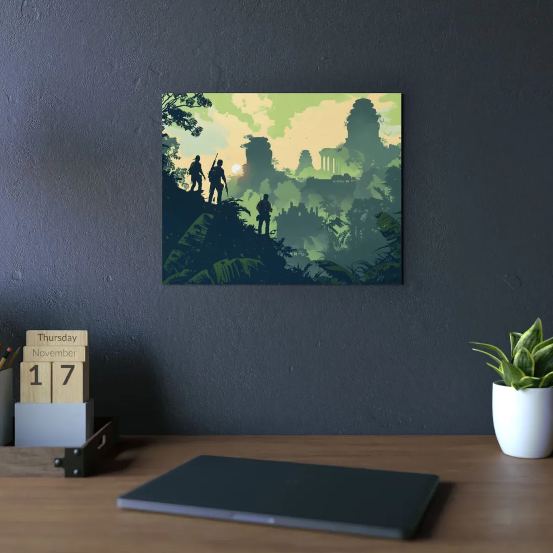 Brave Adventurer: Determined Quest in Pursuit of Discovery - Metal Poster