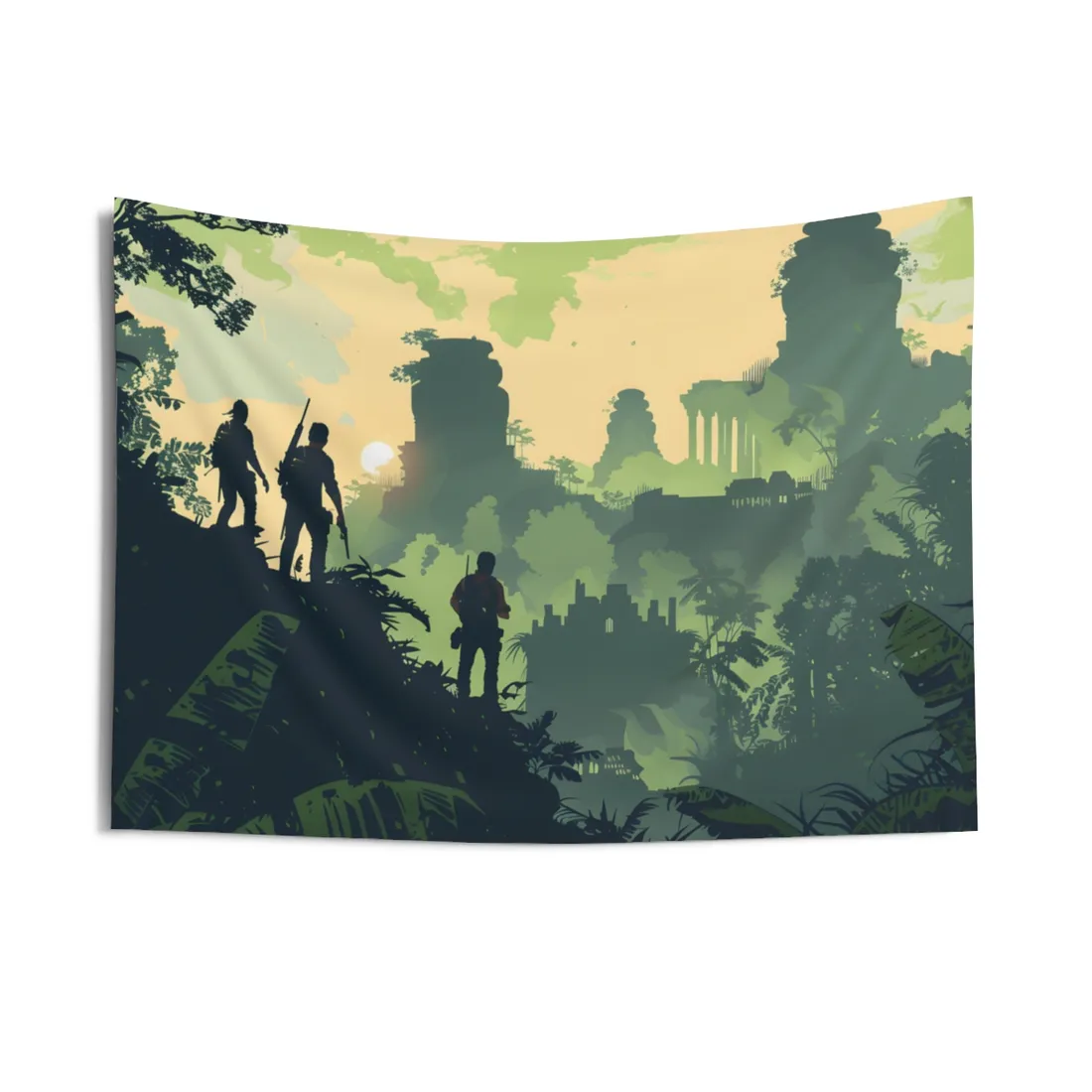 Brave Adventurer: Determined Quest in Pursuit of Discovery - Wall Tapestry