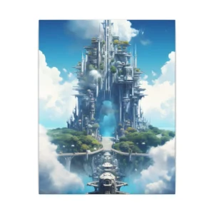 Sky City Tower Reflection Canvas Print