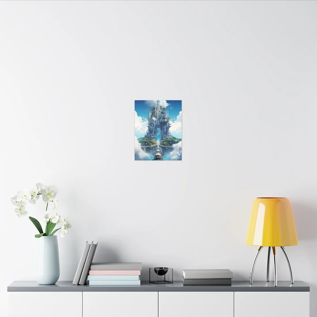 Breathtaking Floating City: Columbia's Skybound Metropolis - Canvas
