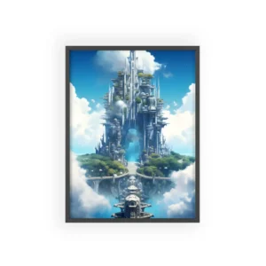 Sky City Tower Reflection Framed Poster