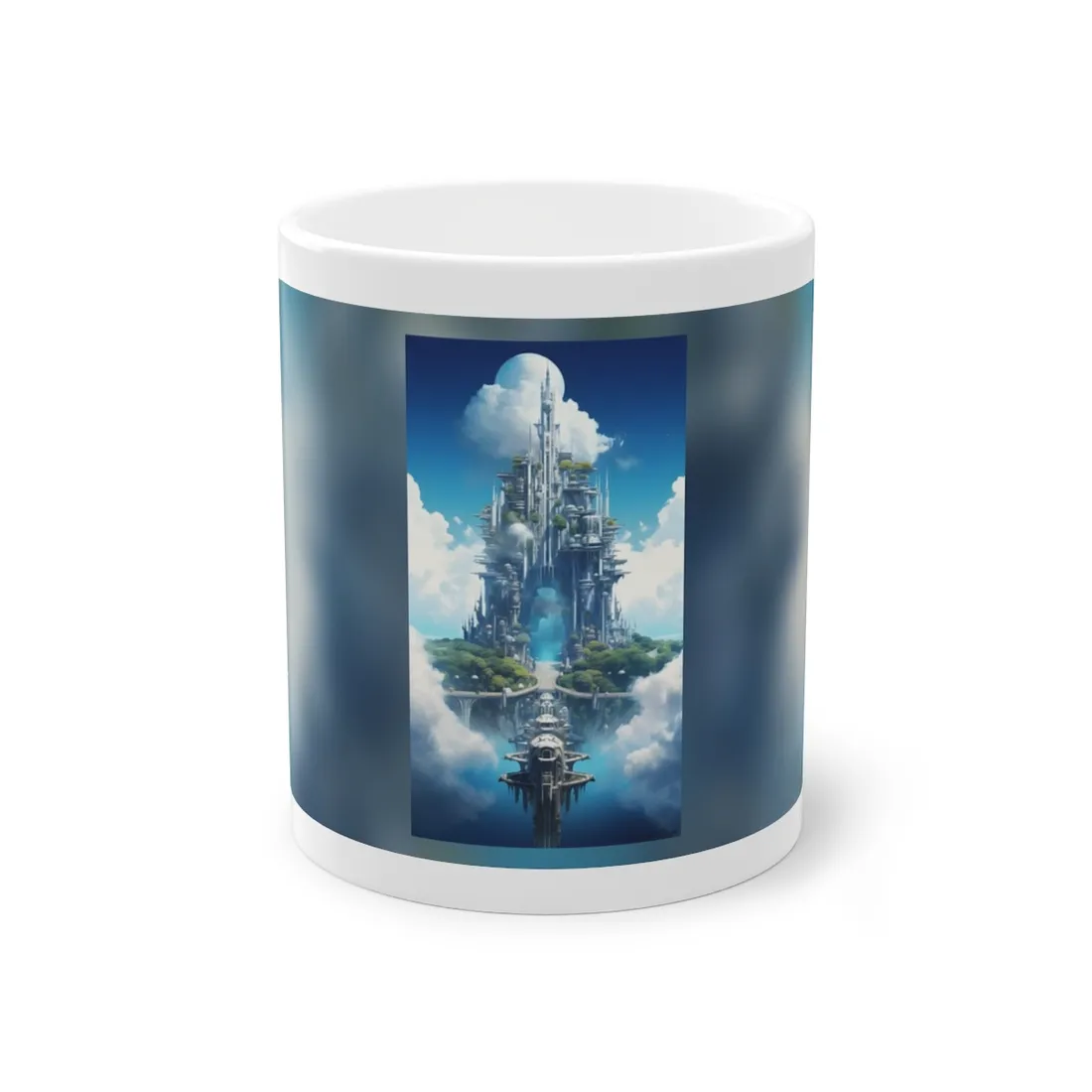 Breathtaking Floating City: Columbia's Skybound Metropolis - Mug