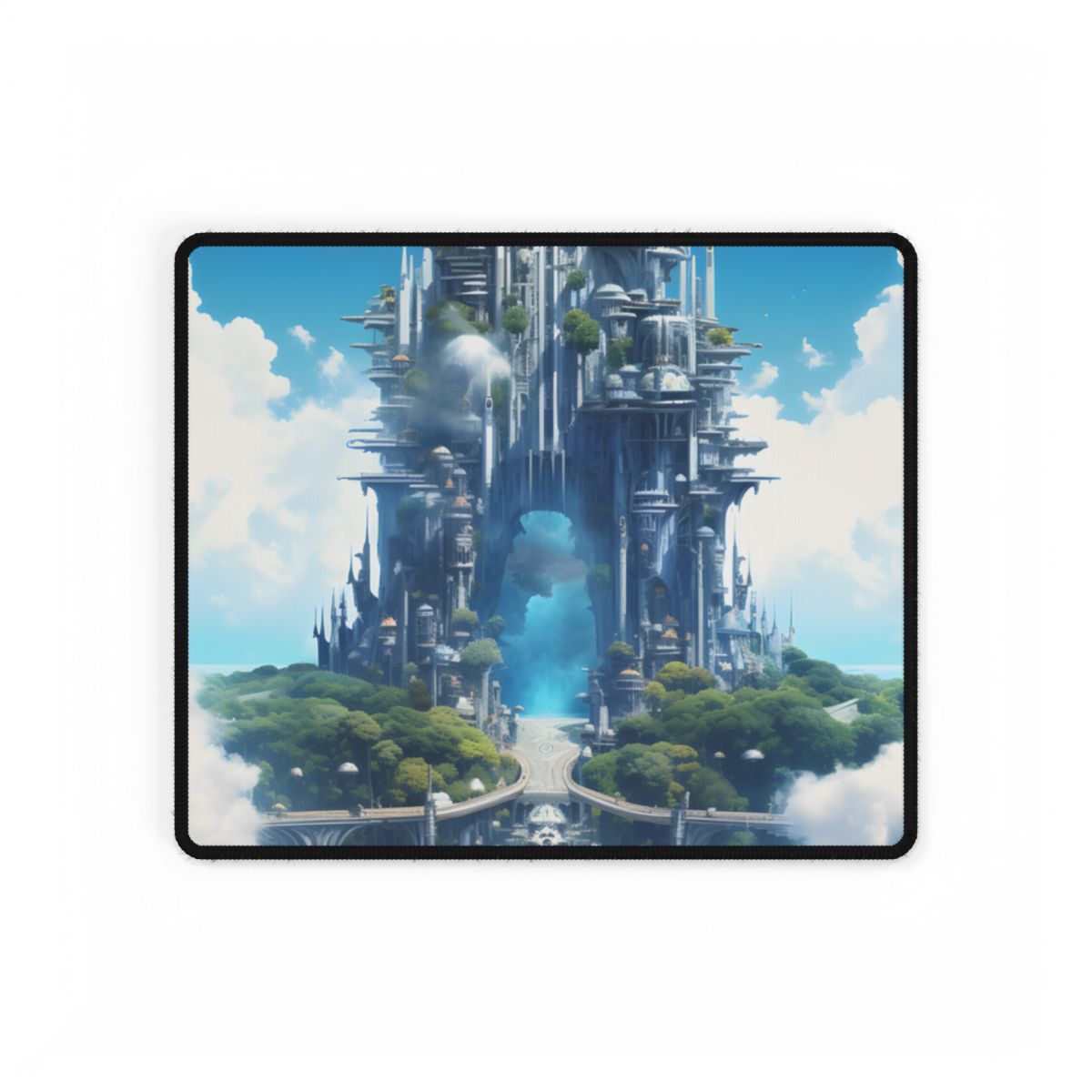 Breathtaking Floating City: Columbia's Skybound Metropolis - Desk Mat