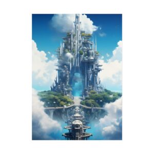 Sky City Tower Reflection Poster