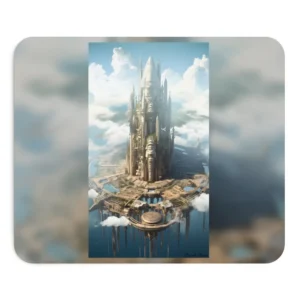 Floating City in the Clouds Mouse Pad