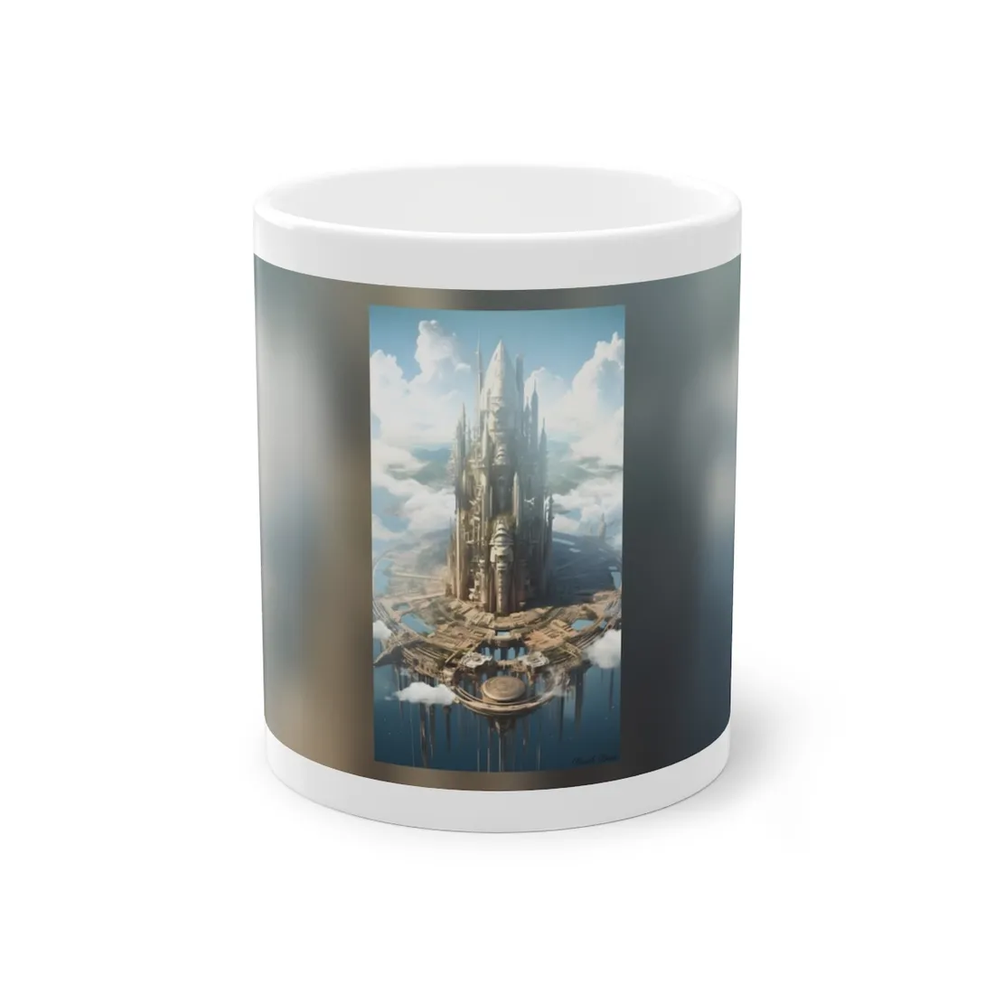 Breathtaking Floating City: Elevated Architecture - Mug