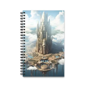 Floating City in the Clouds Spiral Notebook