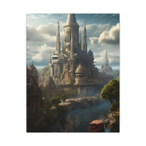 Spired River City Canvas Print