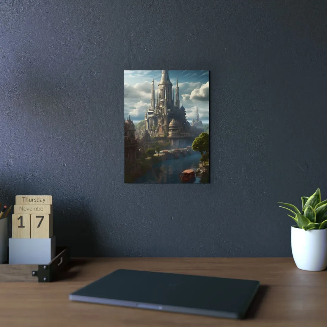 Breathtaking Floating City of Columbia: Aerial - Metal Poster