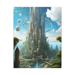 White Spire City Canvas Print