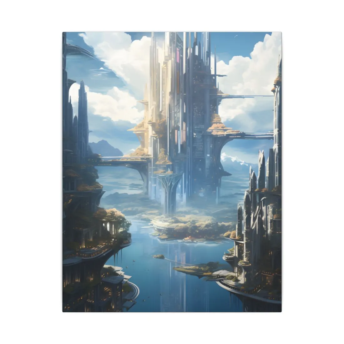 Breathtaking Floating City: Waterfront Wonders at Columbia - Canvas