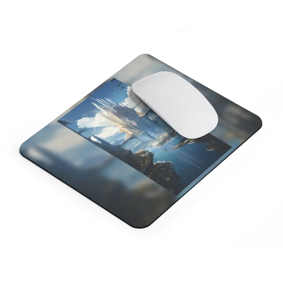 Breathtaking Floating City: Waterfront Wonders at Columbia - Mouse Pad