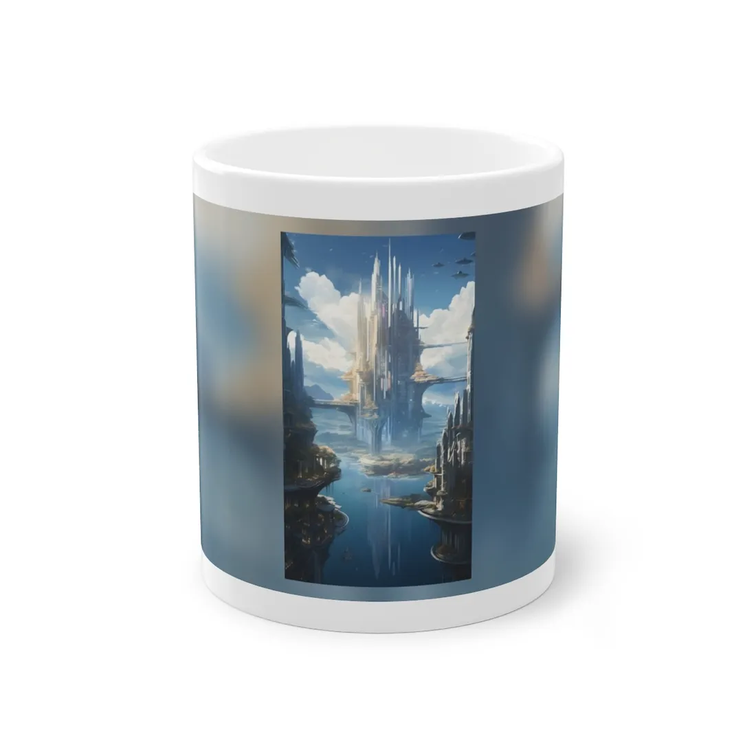 Breathtaking Floating City: Waterfront Wonders at Columbia - Mug