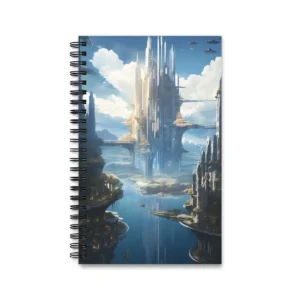 Floating Spire City Spiral Notebook