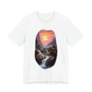 Waterfall Valley at Sunset T-Shirt