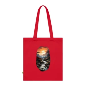 Sunset Mountain Stream Tote Bag