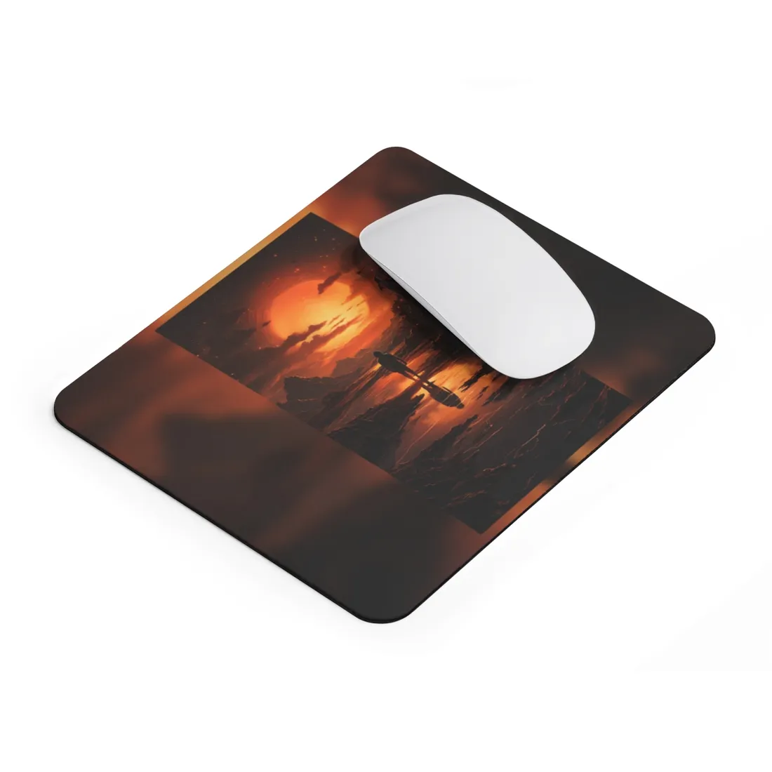 Bright Indoor Light: Paper-Like Artwork in Focus - Mouse Pad