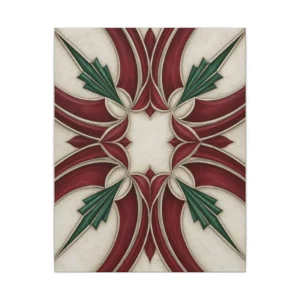 Symmetrical Art Deco Pattern Canvas Print