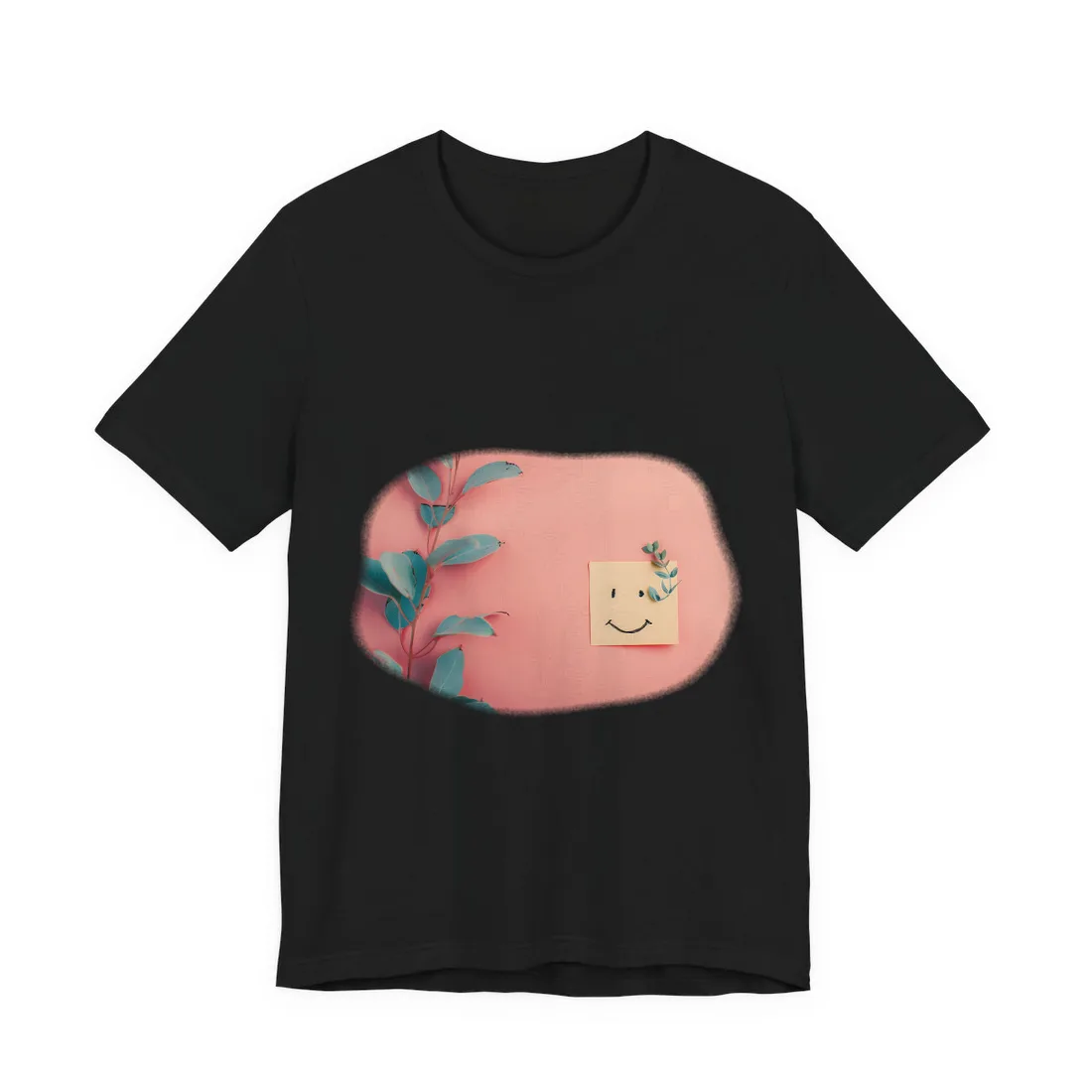 Calming Outdoor Moment: Serene Nature Art - T-Shirt (Black)