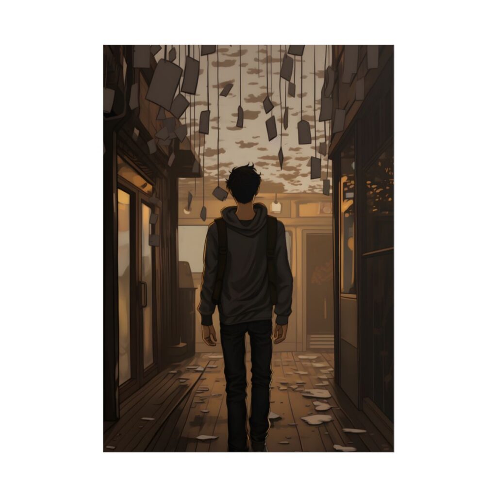 Candid Moment: A Person's Story in an Indoor Setting - Poster