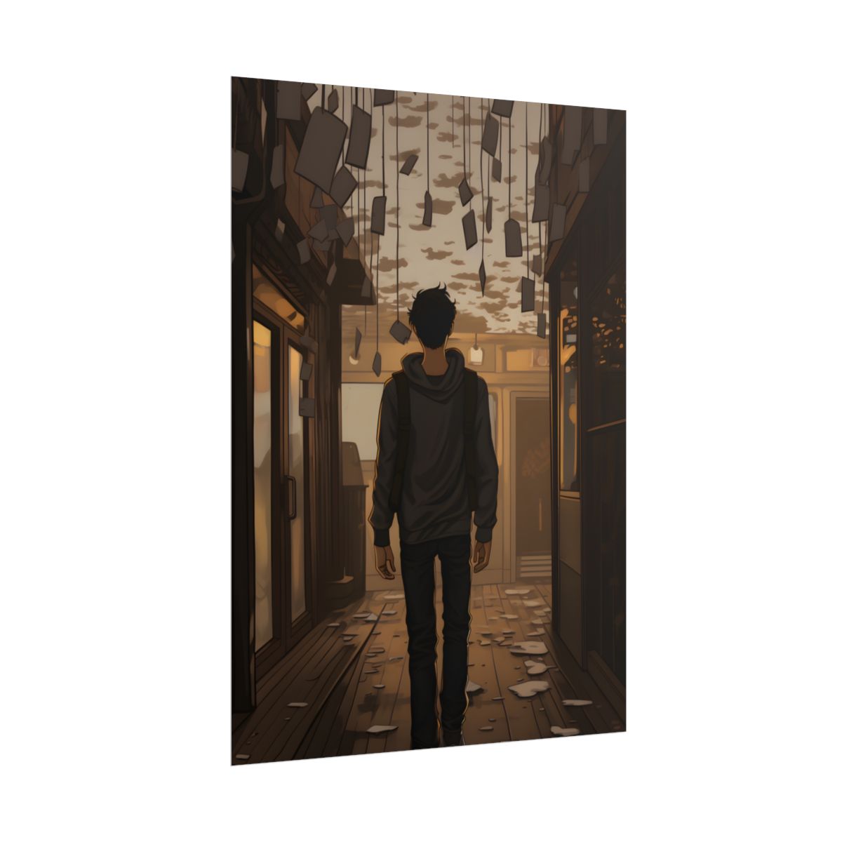 Candid Moment: A Person's Story in an Indoor Setting - Poster