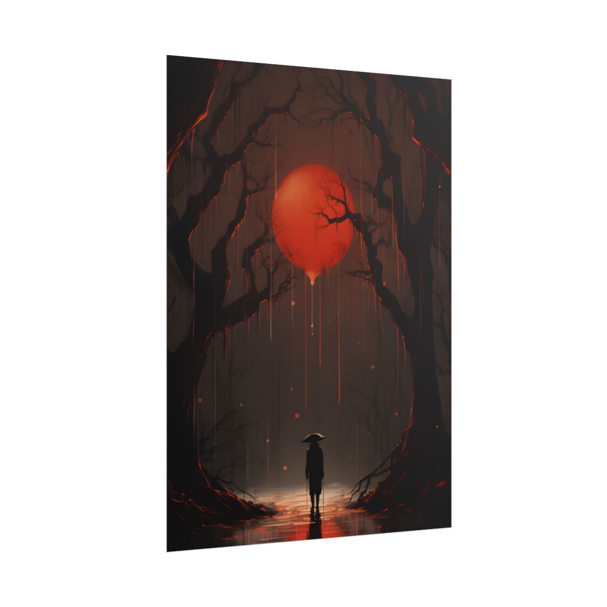 Candid Moment: Intimate Indoor Artwork - Poster