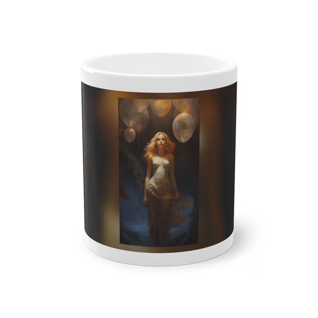 Candid Moment: Person in Nature, Lost in Thought - Mug